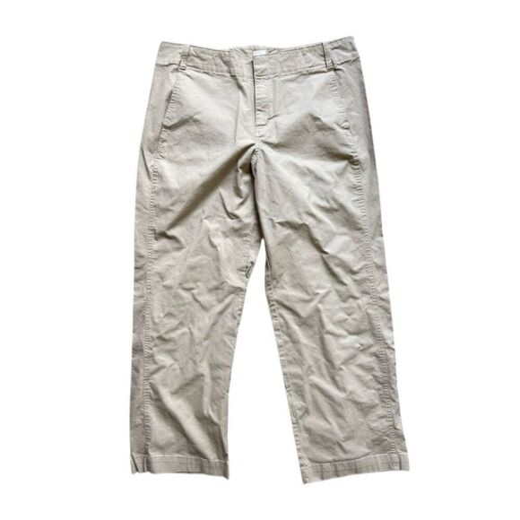 Womens A New Day Khaki Cropped Casual Pants with Stretch -  Sz 16 - Picture 2 of 4